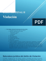 DERECHO PENAL II. Violacion