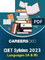 CUET Syllabus 2023 Language IA and IB