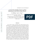 Critical Non-Abelian Vortex in 4D and Litle String Theory