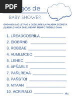 Juegos de Baby Shower