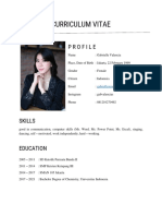 Curriculum Vitae - Gabrielle Valencia