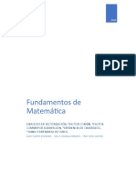 Ejercicios de Factorización