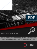 Characterization of Spodumen and Petalite in Lithium Bearing Drill Core Using Ecore