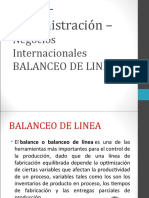 Balance de Linea