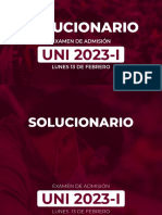 Uni 2023-1 Solucionario 13 de Febrero