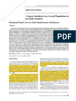 Institution-Based Cancer Incidence in A Local Population in Pakistan: Nine Year Data Analysis