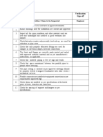 Check List Chilled Water Piping