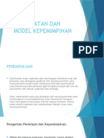 Pendekatan Dan Model Kepemimpinan