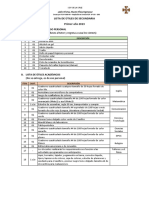 Lista de Utiles 2023 I° Sec