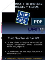 Necesidades y Dificultades Sensoriales y Físicas
