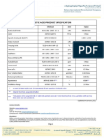 Acetic Acid Product Specifications PDF