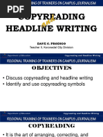 COPYREADING AND HEADLINE WRITING - A PDF