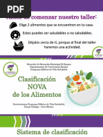 Clasificacion Nova de Los Alimentos PDF