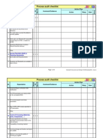 Process Audit Checklist