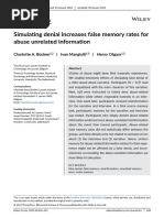 Simulating Denial Increases False Memory Rates For