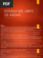 Estudio Del Libro de Abdias