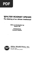 Walter Rodney Speaks The Making of An African Intellectual