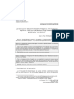 La Resolucion de Conflictos en Contratos Inmobiliarios - Especial Referencia A Las Controversias en La Propiedad Horizontal