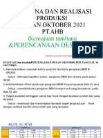 Kemajuan Tambang BULAN OKTOBER