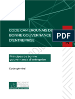 Code General Principes de Bonne Gouvernance