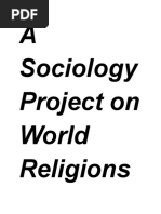 A Sociology Project On World Religions