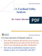 Cardinal Utility Analysis