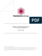 Hedge Fund Risk Management: September 2009