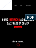 Episódio 3 - Como Justificar As Questões Da OBMEP Fase 2