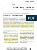 Screening For Perinatal Depression PDF