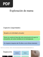 Exploración de Mama