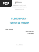 Jorge Castillo 19080499 Flexion Pura Teoria de Rotura