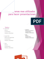 Programas Mas Utilizados para Hacer Presentaciones