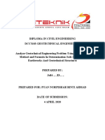 Analyze Geotechnical Engineering Problem