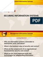 Mis Chap 8: Securing Information System