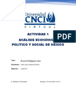 Actividad 1 Analisis Economico, Politico y Social de México