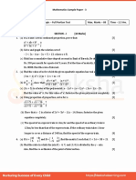 ICSE Class 10 Maths Sample Paper 3 20200