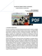 Violencia de Genero y Politicas Publicas en El Peru