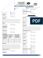 Learner's Learning Log Week 7