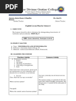 Explicit Lesson Plan For Science 6