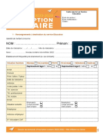 Dossier Aremplir Inscriptions Scolaires 2022 2023