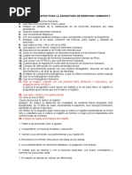 Banco de Preguntas para La Asignatura de Derechos Humanos Ii