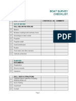 Boat Survey Checklist PDF