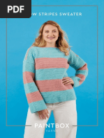 Show Stripes Sweater Free Jumper Crochet Pattern For Women in Paintbox Yarns Wool Chunky Superwash by Paintbox Yarns - 2