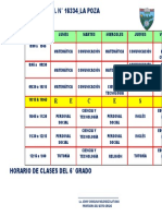 Horario Escolar 2023