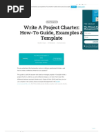 Write A Project Charter - How-To Guide, Examples & Template - The Digital Project Manager