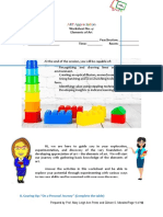 Worksheet No 4 ELEMENTS OF ART