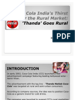 Coca Cola India's Thirst For The Rural Market