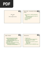 Back To SQL: Commands For Advanced Utilities: Index Creation Transactions