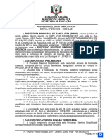 EDITAL #002 - 2023 - SME - GAB (PSS para Monitor de Educação Especial e Assistente de Sala)