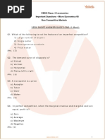 Important Questions For CBSE Class 12 Micro Economics Chapter 6 PDF